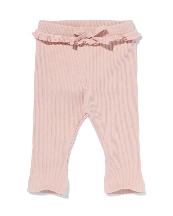 baby legging rib lichtroze
