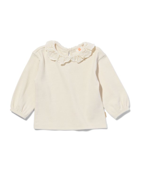 newborn t-shirt rib ecru